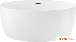 Ванна Wellsee POUR PLUS 150X150 237101003 (ОТДЕЛЬНОСТОЯЩАЯ ВАННА БЕЛЫЙ ГЛЯНЕЦ, ЭКРАН, НОЖКИ, СИФОН-АВТОМАТ МАТОВЫЙ ЧЕРНЫЙ) (337262)