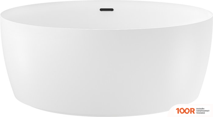 Ванна Wellsee POUR PLUS 150X150 237101003 (ОТДЕЛЬНОСТОЯЩАЯ ВАННА БЕЛЫЙ ГЛЯНЕЦ, ЭКРАН, НОЖКИ, СИФОН-АВТОМАТ МАТОВЫЙ ЧЕРНЫЙ) (337262)