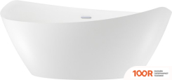 Ванна Wellsee L’UNIVERS 177,5X91 236401001 (ОТДЕЛЬНОСТОЯЩАЯ ВАННА БЕЛЫЙ ГЛЯНЕЦ, ЭКРАН, НОЖКИ, СИФОН-АВТОМАТ ХРОМ) (337244)
