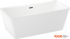 Ванна Wellsee GRACEFUL PRO 168X80 230903003 (ОТДЕЛЬНОСТОЯЩАЯ ВАННА БЕЛЫЙ ГЛЯНЕЦ, ЭКРАН, НОЖКИ, СИФОН-АВТОМАТ МАТОВЫЙ ЧЕРНЫЙ) (337224)