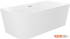 Ванна Wellsee EXCELLENCE PRO 180X80 28761204R (ПРИСТЕННАЯ ВАННА (ПРАВАЯ) БЕЛЫЙ ГЛЯНЕЦ, ЭКРАН, НОЖКИ, СИФОН-АВТОМАТ ЗОЛОТО) (337139)
