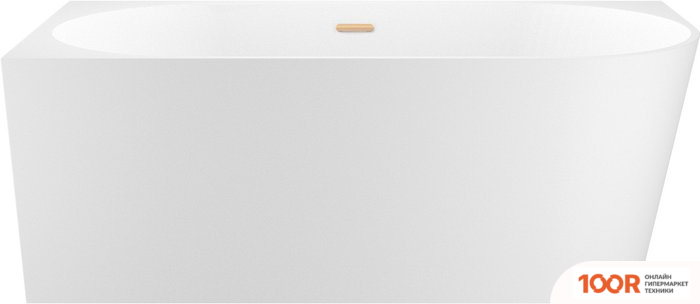 Ванна Wellsee EXCELLENCE PRO 180X80 28760804R (ПРИСТЕННАЯ ВАННА (ЛЕВАЯ) БЕЛЫЙ ГЛЯНЕЦ, ЭКРАН, НОЖКИ, СИФОН-АВТОМАТ ЗОЛОТО) (337135)