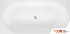 Ванна Wellsee EXCELLENCE PRO 180X80 28760804R (ПРИСТЕННАЯ ВАННА (ЛЕВАЯ) БЕЛЫЙ ГЛЯНЕЦ, ЭКРАН, НОЖКИ, СИФОН-АВТОМАТ ЗОЛОТО) (337135)
