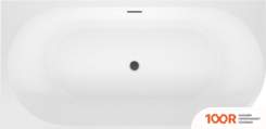Ванна Wellsee EXCELLENCE PRO 180X80 28760803R (ПРИСТЕННАЯ ВАННА (ЛЕВАЯ) БЕЛЫЙ ГЛЯНЕЦ, ЭКРАН, НОЖКИ, СИФОН-АВТОМАТ МАТОВЫЙ ЧЕРНЫЙ) (337134)
