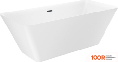 Ванна Wellsee CUTE TWIN S 168X75 23830103R (ОТДЕЛЬНОСТОЯЩАЯ ВАННА БЕЛЫЙ ГЛЯНЕЦ, ЭКРАН, НОЖКИ, СИФОН-АВТОМАТ МАТОВЫЙ ЧЕРНЫЙ) (337058)