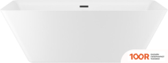 Ванна Wellsee CUTE TWIN S 168X75 23830103R (ОТДЕЛЬНОСТОЯЩАЯ ВАННА БЕЛЫЙ ГЛЯНЕЦ, ЭКРАН, НОЖКИ, СИФОН-АВТОМАТ МАТОВЫЙ ЧЕРНЫЙ) (337058)