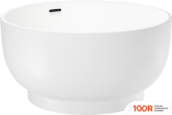 Ванна Wellsee CREPE DE FRANCE 130X130 236701003 (ОТДЕЛЬНОСТОЯЩАЯ ВАННА БЕЛЫЙ ГЛЯНЕЦ, ЭКРАН, НОЖКИ, СИФОН-АВТОМАТ МАТОВЫЙ ЧЕРНЫЙ) (337043)