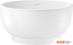 Ванна Wellsee CREPE DE FRANCE 130X130 236701002 (ОТДЕЛЬНОСТОЯЩАЯ ВАННА БЕЛЫЙ ГЛЯНЕЦ, ЭКРАН, НОЖКИ, СИФОН-АВТОМАТ ГЛЯНЦЕВЫЙ БЕЛЫЙ) (337042)