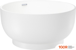 Ванна Wellsee CREPE DE FRANCE 130X130 236701001 (ОТДЕЛЬНОСТОЯЩАЯ ВАННА БЕЛЫЙ ГЛЯНЕЦ, ЭКРАН, НОЖКИ, СИФОН-АВТОМАТ ХРОМ) (337041)