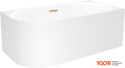 Ванна Wellsee COLLARO MINI 140X70 28870504R (ПРИСТЕННАЯ ВАННА (ПРАВАЯ) БЕЛЫЙ ГЛЯНЕЦ, ЭКРАН, НОЖКИ, СИФОН-АВТОМАТ ЗОЛОТО) (337040)