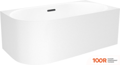 Ванна Wellsee COLLARO MINI 140X70 28870503R (ПРИСТЕННАЯ ВАННА (ПРАВАЯ) БЕЛЫЙ ГЛЯНЕЦ, ЭКРАН, НОЖКИ, СИФОН-АВТОМАТ МАТОВЫЙ ЧЕРНЫЙ) (337039)