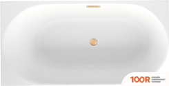 Ванна Wellsee COLLARO MINI 140X70 28870304R (ПРИСТЕННАЯ ВАННА (ЛЕВАЯ) БЕЛЫЙ ГЛЯНЕЦ, ЭКРАН, НОЖКИ, СИФОН-АВТОМАТ ЗОЛОТО) (337036)
