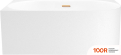 Ванна Wellsee COLLARO MINI 140X70 28870304R (ПРИСТЕННАЯ ВАННА (ЛЕВАЯ) БЕЛЫЙ ГЛЯНЕЦ, ЭКРАН, НОЖКИ, СИФОН-АВТОМАТ ЗОЛОТО) (337036)