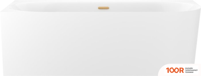 Ванна Wellsee COLLARO 170X80 28910304R (ПРИСТЕННАЯ ВАННА (ЛЕВАЯ) БЕЛЫЙ ГЛЯНЕЦ, ЭКРАН, НОЖКИ, СИФОН-АВТОМАТ ЗОЛОТО) (337012)