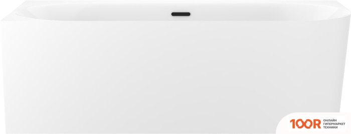 Ванна Wellsee COLLARO 170X80 28910303R (ПРИСТЕННАЯ ВАННА (ЛЕВАЯ) БЕЛЫЙ ГЛЯНЕЦ, ЭКРАН, НОЖКИ, СИФОН-АВТОМАТ МАТОВЫЙ ЧЕРНЫЙ) (337011)