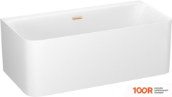 Ванна Wellsee CLERMONT 170X75 28260204R (ПРИСТЕННАЯ ВАННА БЕЛЫЙ ГЛЯНЕЦ, ЭКРАН, НОЖКИ, СИФОН-АВТОМАТ ЗОЛОТО) (336992)