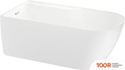 Ванна Wellsee CAMELLIA 2.0 167X82 236201001 (ОТДЕЛЬНОСТОЯЩАЯ ВАННА (ЛЕВАЯ) БЕЛЫЙ ГЛЯНЕЦ, ЭКРАН, НОЖКИ, СИФОН-АВТОМАТ ХРОМ) (336915)