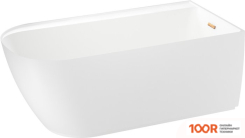 Ванна Wellsee CAMELLIA 167X82 236102004 (ОТДЕЛЬНОСТОЯЩАЯ ВАННА (ПРАВАЯ) БЕЛЫЙ ГЛЯНЕЦ, ЭКРАН, НОЖКИ, СИФОН-АВТОМАТ ЗОЛОТО) (336914)