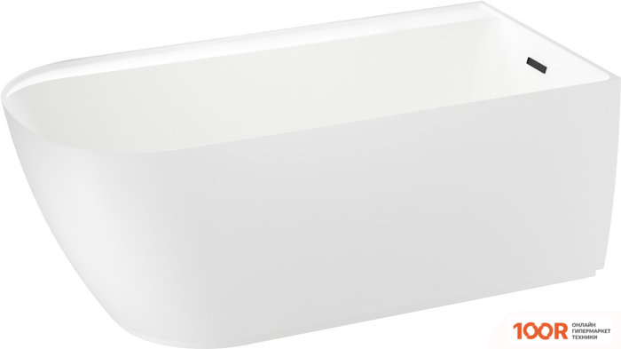 Ванна Wellsee CAMELLIA 167X82 236102003 (ОТДЕЛЬНОСТОЯЩАЯ ВАННА (ПРАВАЯ) БЕЛЫЙ ГЛЯНЕЦ, ЭКРАН, НОЖКИ, СИФОН-АВТОМАТ МАТОВЫЙ ЧЕРНЫЙ) (336913)