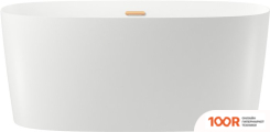 Ванна Wellsee CÂLIN 140X70 230201004 (ОТДЕЛЬНОСТОЯЩАЯ ВАННА БЕЛЫЙ ГЛЯНЕЦ, ЭКРАН, НОЖКИ, СИФОН-АВТОМАТ ЗОЛОТО) (336906)