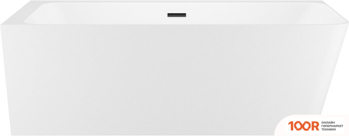 Ванна Wellsee BROMANCE 170X78 23160403R (ПРИСТЕННАЯ ВАННА (ЛЕВАЯ) БЕЛЫЙ ГЛЯНЕЦ, ЭКРАН, НОЖКИ, СИФОН-АВТОМАТ МАТОВЫЙ ЧЕРНЫЙ) (336901)