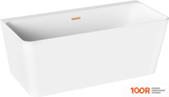 Ванна Wellsee BROMANCE 170X78 231601004 (ПРИСТЕННАЯ ВАННА БЕЛЫЙ ГЛЯНЕЦ, ЭКРАН, НОЖКИ, СИФОН-АВТОМАТ ЗОЛОТО) (336891)