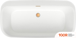 Ванна Wellsee BRILLANT ICON 160X80 236001004 (ОТДЕЛЬНОСТОЯЩАЯ ВАННА БЕЛЫЙ ГЛЯНЕЦ, ЭКРАН, НОЖКИ, СИФОН-АВТОМАТ ЗОЛОТО) (336887)