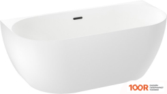 Ванна Wellsee BELLE SPA 3.0 170X80 235901003 (ПРИСТЕННАЯ ВАННА БЕЛЫЙ ГЛЯНЕЦ, ЭКРАН, НОЖКИ, СИФОН-АВТОМАТ МАТОВЫЙ ЧЕРНЫЙ) (336878)