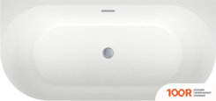 Ванна Wellsee BELLE SPA 3.0 170X80 235901001 (ПРИСТЕННАЯ ВАННА БЕЛЫЙ ГЛЯНЕЦ, ЭКРАН, НОЖКИ, СИФОН-АВТОМАТ ХРОМ) (336876)