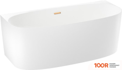 Ванна Wellsee BELLE SPA 2.0 170X75 235804004 (ПРИСТЕННАЯ ВАННА БЕЛЫЙ ГЛЯНЕЦ, ЭКРАН, КАРКАС, СИФОН-АВТОМАТ ЗОЛОТО) (336866)