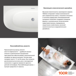 Ванна Wellsee BELLE SPA 2.0 160X75 235802002 (ПРИСТЕННАЯ ВАННА (ЛЕВАЯ) БЕЛЫЙ ГЛЯНЕЦ, ЭКРАН, КАРКАС, СИФОН-АВТОМАТ ГЛЯНЦЕВЫЙ БЕЛЫЙ) (336856)