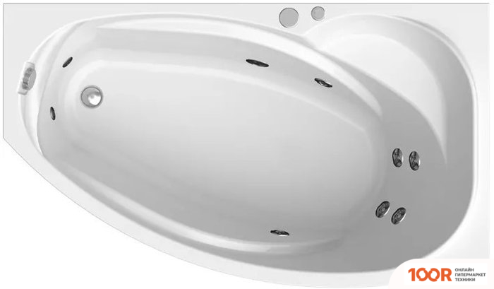 Ванна Vannesa СОФИЯ 169X99 R 2-76-2-2-0-223 (С ГИДРОМАССАЖЕМ БАЛАНС ХРОМ) (336718)