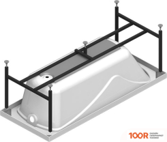 Ванна Vannesa СИЛЬВИЯ 168Х70 2-75-2-0-0-205Р (ГИДРОМАССАЖ, КЛАССИК ХРОМ) (336707)