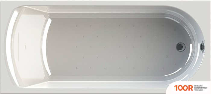 Ванна Vannesa НИКОЛЬ 168X70 2-75-2-0-0-240 (ГИДРОМАССАЖ, КЛАССИК ХРОМ) (336682)