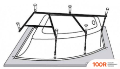 Ванна VagnerPlast CAVALLO 160X90 L (С КАРКАСОМ) (336457)