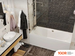 Ванна VagnerPlast BRIANA 180X80 (С КАРКАСОМ И 2 ЭКРАНАМИ) (336443)