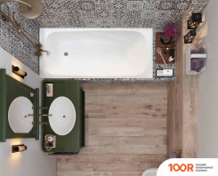 Ванна VagnerPlast ARONIA 160Х75 (С КАРКАСОМ) (336430)