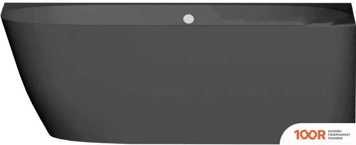 Ванна Umy Home NOOK R 170X85 UG11712RF (U-COAT, ЧЕРНЫЙ ГЛЯНЦЕВЫЙ) (336394)