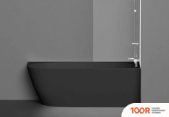 Ванна Umy Home NOOK R 170X85 UG11612RF (U-COAT, ЧЕРНЫЙ ГЛЯНЦЕВЫЙ) (336392)