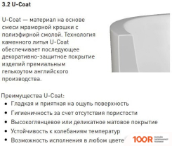 Ванна Umy Home NOOK L 170X85 UM11322RF (U-SOLID, ЧЕРНЫЙ МАТОВЫЙ) (336388)