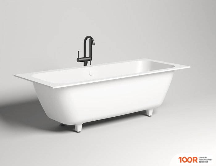 Ванна Salini ORLANDA AXIS 180X80 103222M (S-STONE, МАТОВЫЙ) (336034)