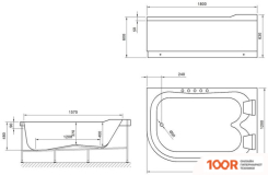 Ванна Royal Bath NORWAY 180X120R RB331100 (С КАРКАСОМ) (335903)