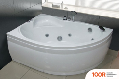 Ванна Royal Bath ALPINE 140X95X58L RB819103 (С КАРКАСОМ И ЭКРАНОМ) (335868)
