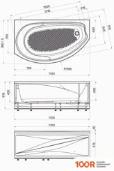 Ванна Poseidon NIMFA 170X100 R (335841)