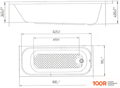 Ванна Poseidon NIKA 150X70 (335835)