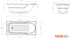 Ванна Poseidon MAYA 170X70 (335834)