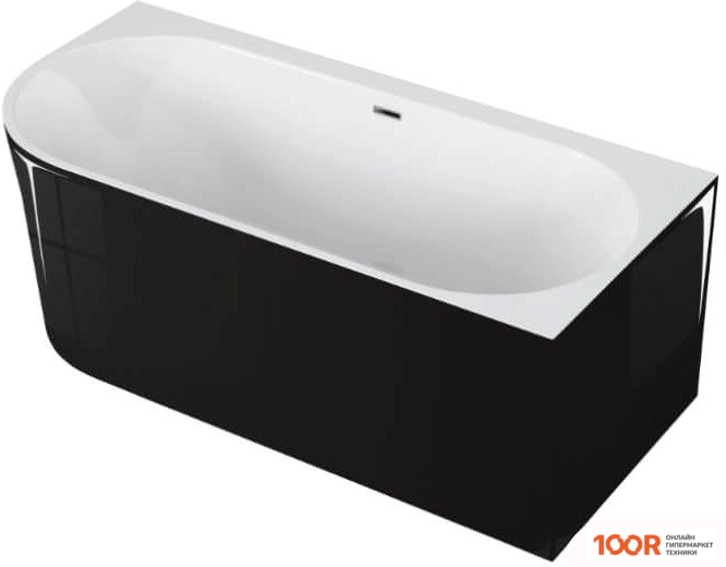 Ванна Polimat SOLA 160X75 R 00135 (ЧЕРНЫЙ ГЛЯНЕЦ) (335799)