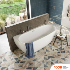 Ванна Polimat RISA 170X80 (ПРИСТЕННАЯ, БЕЛЫЙ) (335759)