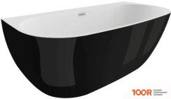 Ванна Polimat RISA 160X80 00478 (ЧЕРНЫЙ ГЛЯНЕЦ) (335753)