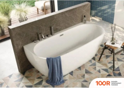 Ванна Polimat RISA 160X80 (ПРИСТЕННАЯ, БЕЛЫЙ) (335752)